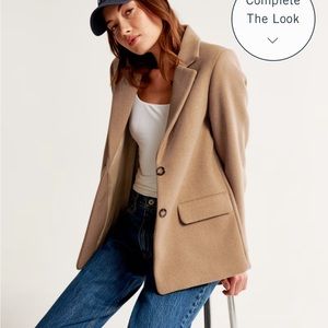 A&F Heavyweight Wool-Blend Blazer Coat